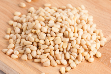 pine nuts background