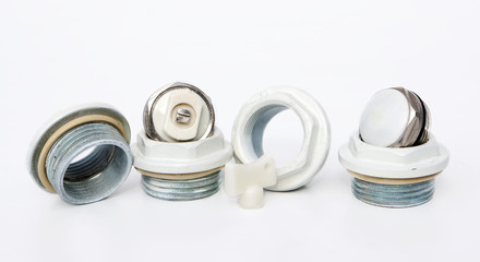 Different metal details for waterpipe and plumbing