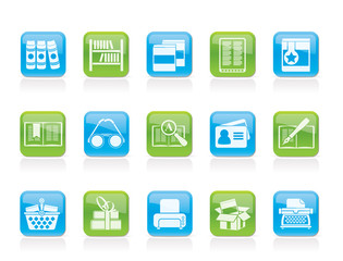 Library and books Icons - vector icon set