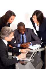 Fototapeta premium multi-ethnic team during a meeting