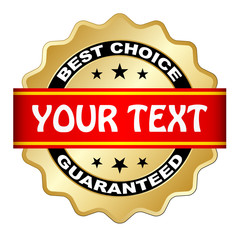 vector best choice guaranteed label