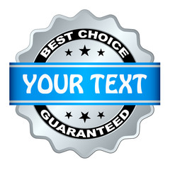 vector best choice guaranteed label