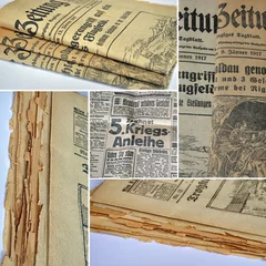 Deurstickers Kranten oude kranten