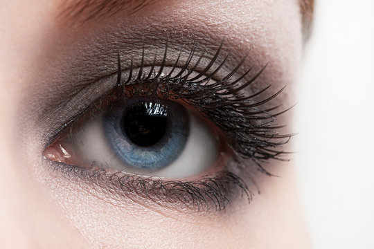 Woman eye with makeup