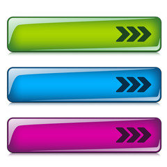 vector glossy buttons