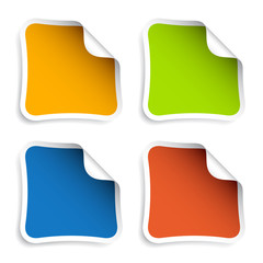 vector blank stickers