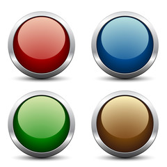 Vector glossy buttons