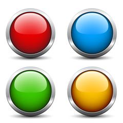 Vector glossy buttons