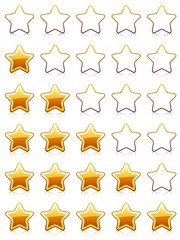 vector rating stars
