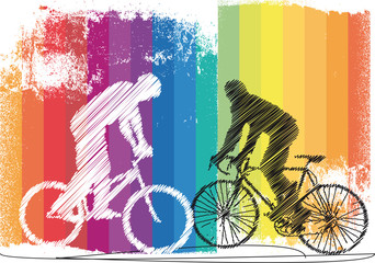 bikers illustration - 37415946