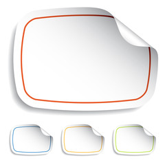 vector blank stickers