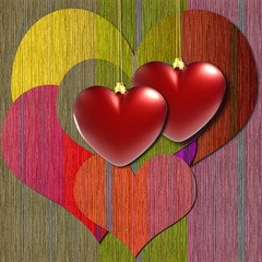 colorful heart background
