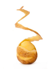 peeled potato
