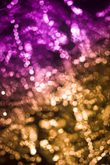 Golden glitter with violet