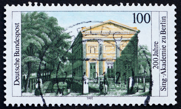 Postage stamp Germany 1991 Choral singing academy of Berlin