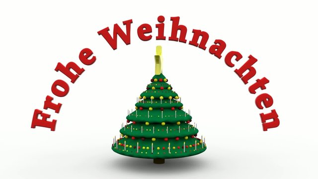 Weihnachtsbaum "Frohe Weihnachten"