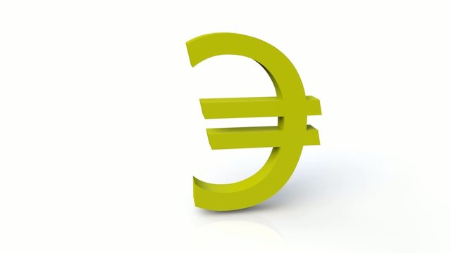 Drehendes Eurozeichen