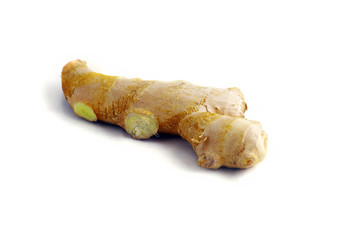 Ginger root in isolated white background
