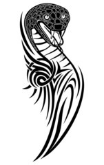 Vector illustration snake with patterns