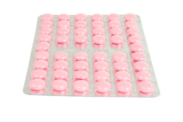 pack of pink tablets