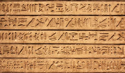 Abwaschbare Fototapete Ägypten Hieroglyphen