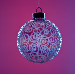 Fototapeta premium Round Glass Christmas decoration