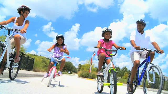 Healthy Lifestyle Cycling of Young Ethnic Family