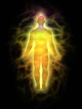 Man - energy body - aura