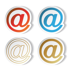Vector mail stickers