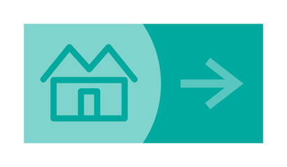 signe, symbole, picto, logo, flèche, immobilier, maison