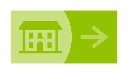 signe, symbole, picto, logo, flèche, maison, immobilier