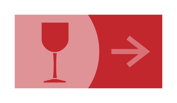 signe, symbole, picto, logo, fl&egrave;che, verre, vin, buvette