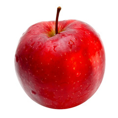 red apple isolated on white background