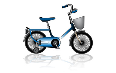 Children's bicycle, vector