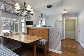 Kitchen with eating area