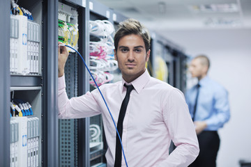 it enineers in network server room