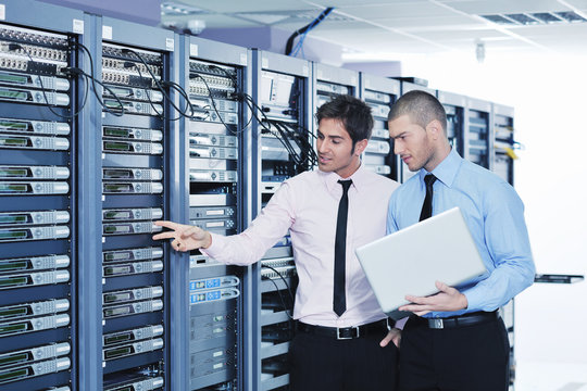 it enineers in network server room