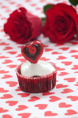 Valentine Day Heart Cupcake