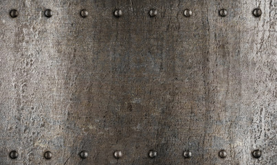 Metal plate or armour texture with rivets