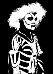 guerrier tribal exotique tropical personnage