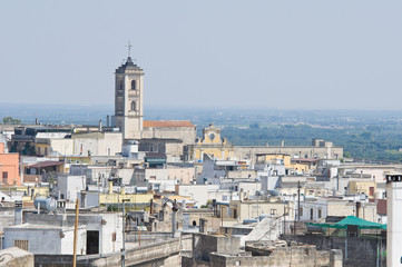 Fototapeta na wymiar Panoramic view of Oria. Puglia. Italy.