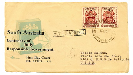 Vintage australian first day cover "South Australia"