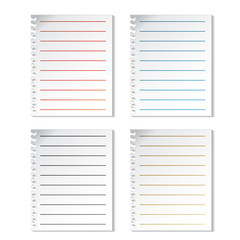 Vector sheets of paper