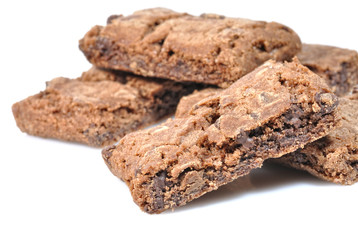 Detalle de galletas de chocolate.