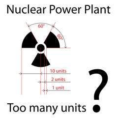 vector dimensionally precise radiation symbol