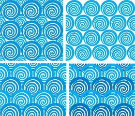 Seamless pattern with waves.