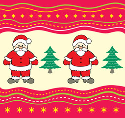 Christmas background with Santa Claus.