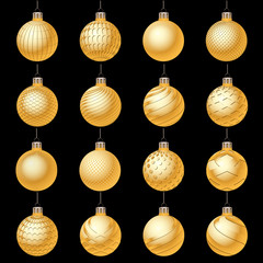 set of Christmas ornament, vector