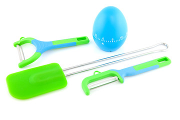 Colorful kitchen utensils