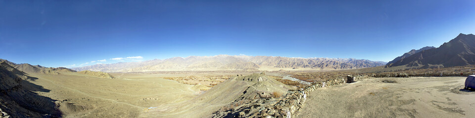 Fototapeta na wymiar Panorama of a mountain valley